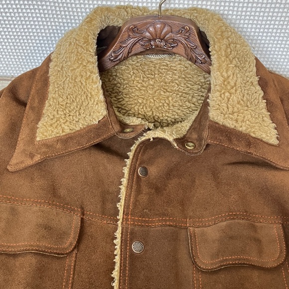 Shearling suede leather jacket - Picture 3 of 8